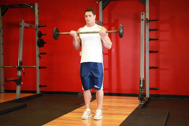 Barbell Curls – end position