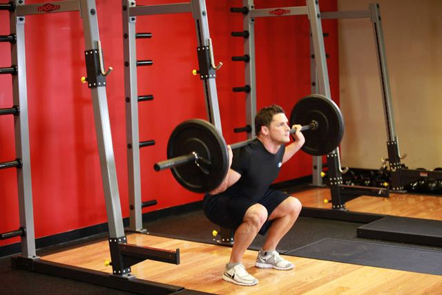 Barbell Back Squats – end position