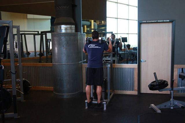 Standing Calf Raises – start position