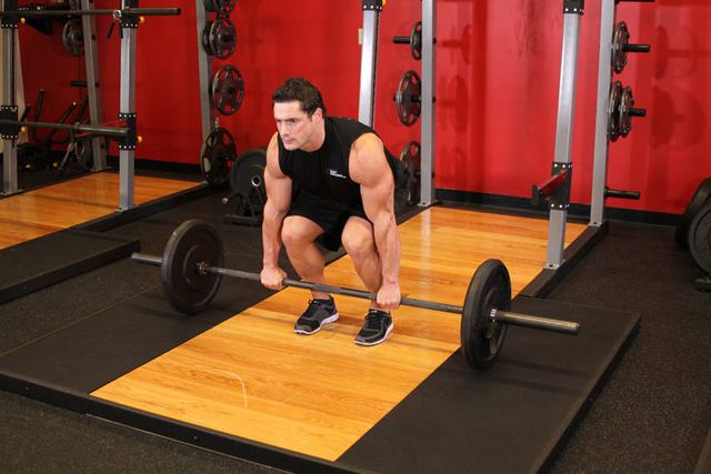 Barbell Deadlifts – start position