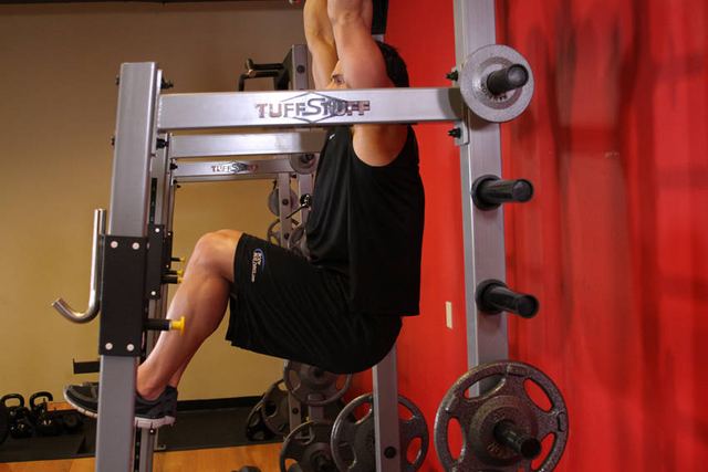 Hanging Leg Raises – end position