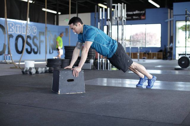 Incline Push-Ups – end position