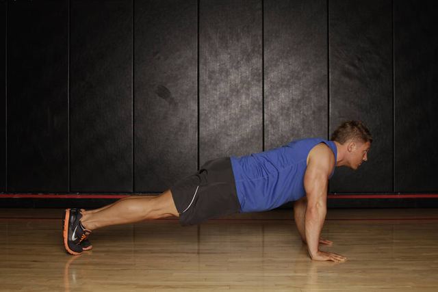 Push-Up to Side Plank – start position